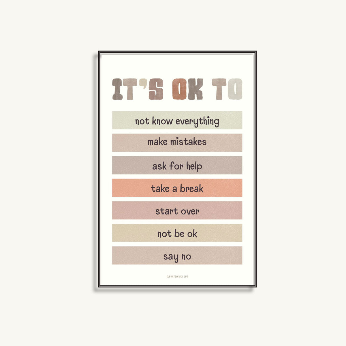It's ok to